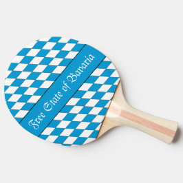 Pala De Ping Pong Patrón de Baviera Blanca Azul Medieval Lozenges