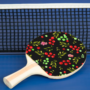 Pala De Ping Pong Patrón de Berries