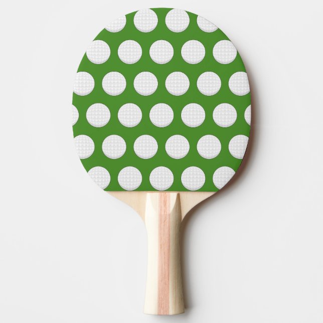 Pala De Ping Pong Patrón de bolas de golf (Anverso)