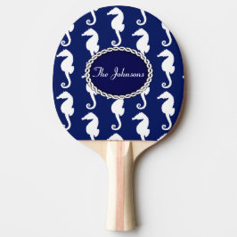 Pala De Ping Pong Patrón de caballitos de mar sin mar