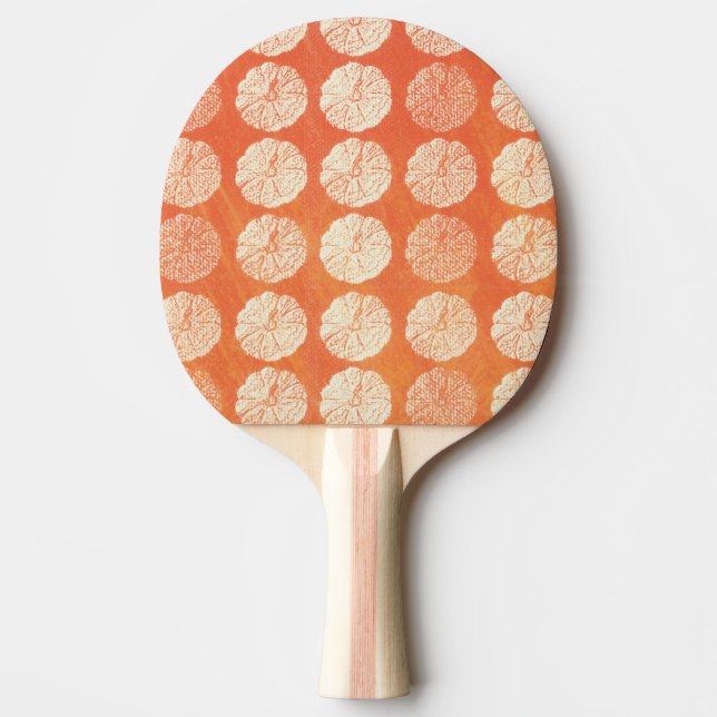 Pala De Ping Pong Patrón de calabaza de otoño (Anverso)
