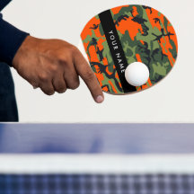 Patrón de camuflaje naranja, tu nombre, personaliz