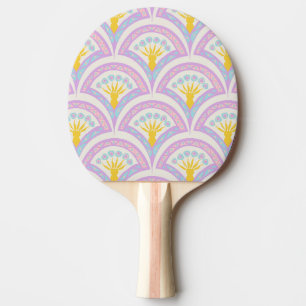 Pala De Ping Pong Patrón de cáscara de color pastel