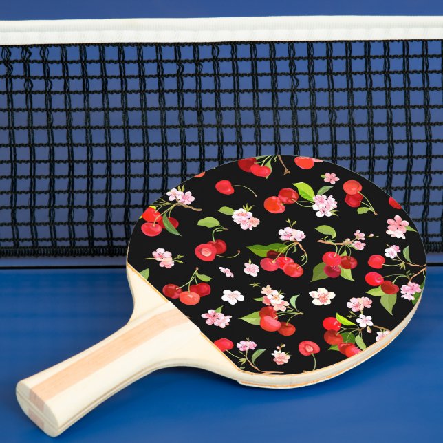 Pala De Ping Pong Patrón de cereza 2 (in situ)
