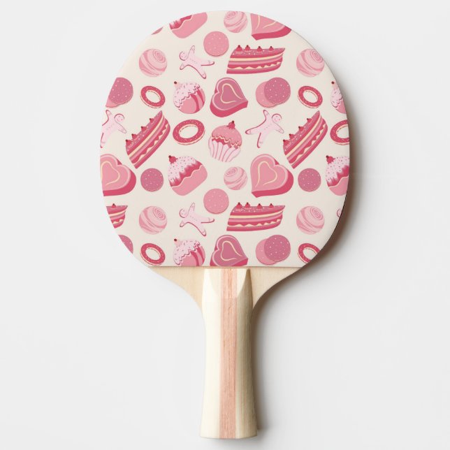 Pala De Ping Pong Patrón de chocolate y pasteles 2 (Anverso)