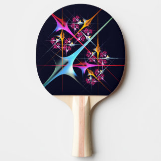 Pala De Ping Pong Patrón de color de arte de color rosa floral moder