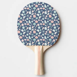 Pala De Ping Pong patrón de conchas de mar
