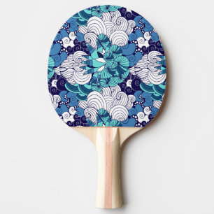 Pala De Ping Pong Patrón de conchas marinas fundidas
