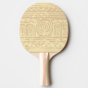 Pala De Ping Pong Patrón de crema mesopotámico sumerio antiguo