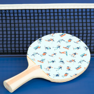 Pala De Ping Pong Patrón de deportes de invierno