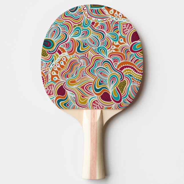 Pala De Ping Pong Patrón de dibujo (Anverso)