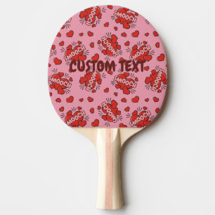 Pala De Ping Pong Patrón de efectos de sonido de historieta de besad