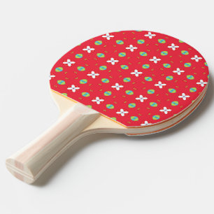 Pala De Ping Pong Patrón de encanto navideño 02 -