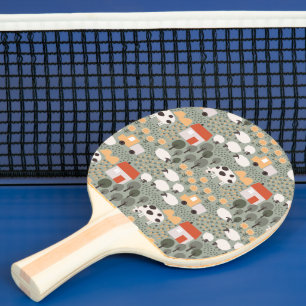 Pala De Ping Pong Patrón de escena de la granja