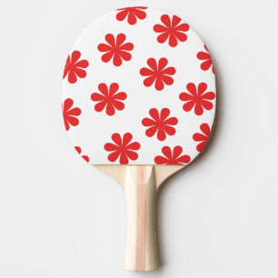 Pala De Ping Pong Patrón de flores abstractas