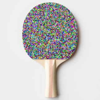 Pala De Ping Pong Patrón de fondo de cuadrados de píxeles coloridos