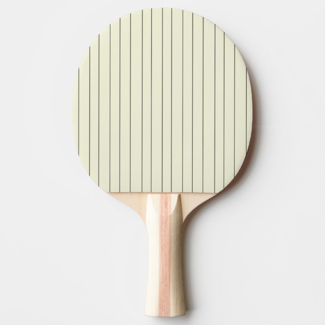 Pala De Ping Pong Patrón de franja vertical beige negro (Anverso)