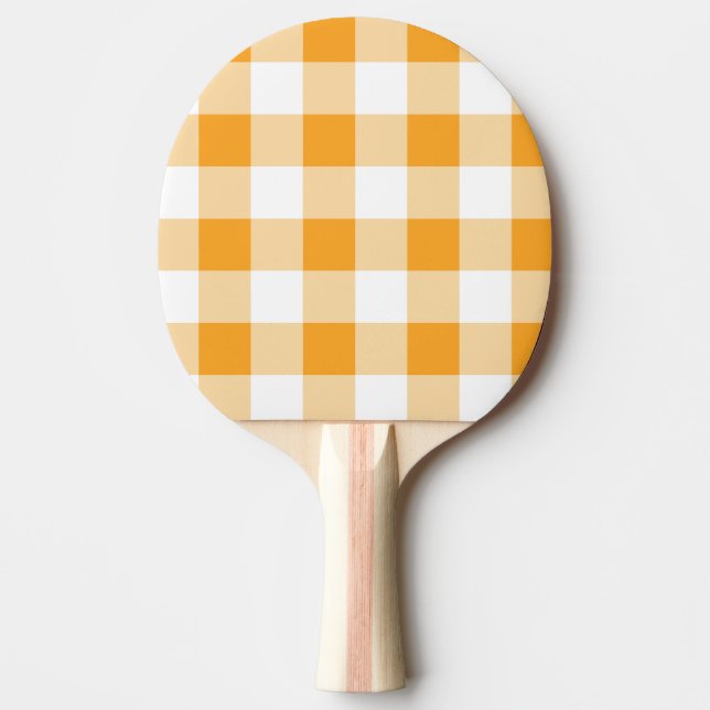 Pala De Ping Pong Patrón de Gingham (Anverso)
