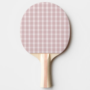 Pala De Ping Pong Patrón de Gingham en Colores Rosa Preppy de Bailar