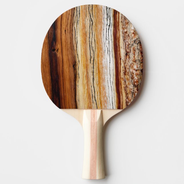 Pala De Ping Pong Patrón de grano de madera (Anverso)