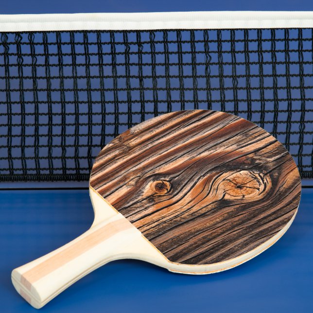 Pala De Ping Pong Patrón de grano de madera (in situ)