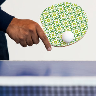 Pala De Ping Pong Patrón De Hojas, Patrón De Hojas, Hojas Verdes
