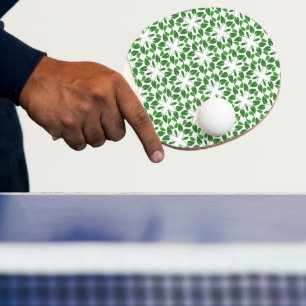 Pala De Ping Pong Patrón De Hojas, Patrón De Hojas, Hojas Verdes