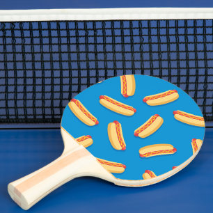 Pala De Ping Pong Patrón de Hotdogs de comida rápida