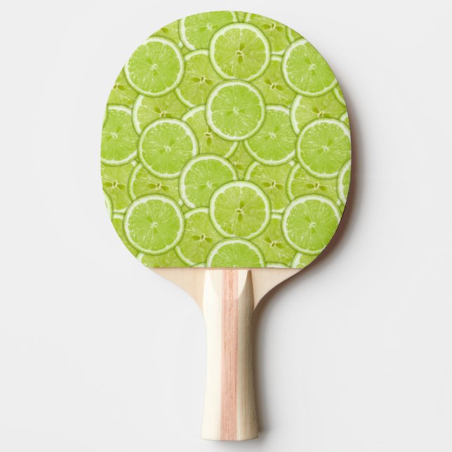 Pala De Ping Pong Patrón De Lime Verde (Anverso)