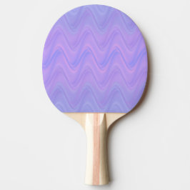 Pala De Ping Pong Patrón de líneas onduladas rosadas púrpuras