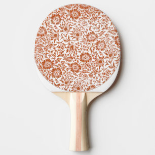 Pala De Ping Pong Patrón de Malva de William Morris: Floral Terracot