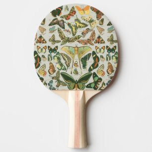 Pala De Ping Pong Patrón de mariposas antiguas de mariposa
