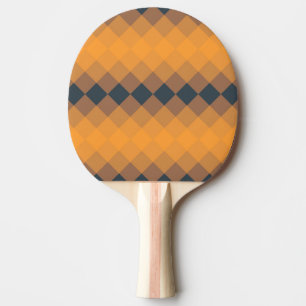 Pala De Ping Pong Patrón de moda amarillo, geométrico, vivo, abstrac