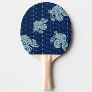 Pala De Ping Pong Patrón de monograma abstracto
