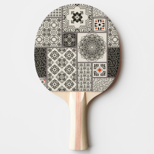 Pala De Ping Pong Patrón de mosaico de la alfombra mallónica islámic (Anverso)