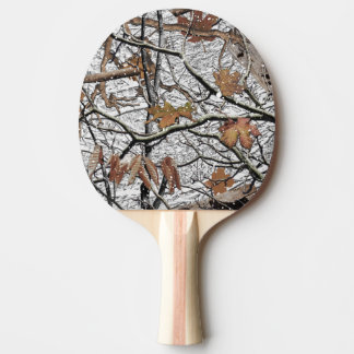 Pala De Ping Pong Patrón de nieve 2 del camuflaje de caza