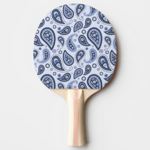 Pala De Ping Pong Patrón de Paisley Azul