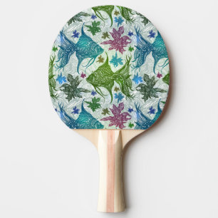 Pala De Ping Pong Patrón de pescado cosechado
