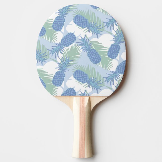 Pala De Ping Pong Patrón de piña Pastel Tropical (Anverso)