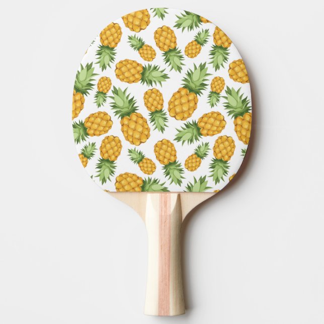 Pala De Ping Pong Patrón de piña Personalizado (Anverso)
