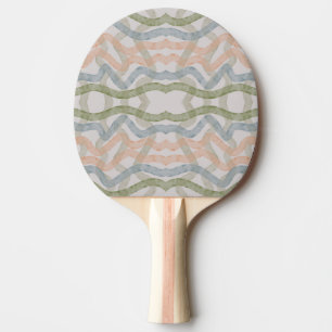 Pala De Ping Pong Patrón de pinceladas de fregona de acuarela en pas