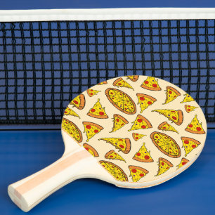 Pala De Ping Pong Patrón de pizza de queso en fusión