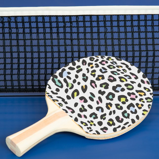 Pala De Ping Pong Patrón de punto de leopardo de Pastel (in situ)