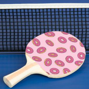 Pala De Ping Pong Patrón de puntos de rociado rosado