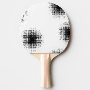 Pala De Ping Pong Patrón de puntos medio-tonales abstractos modernos