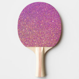 Pala De Ping Pong Patrón de Purpurina rosado Giro