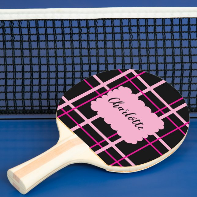 Pala De Ping Pong Patrón de rayas frescas (in situ)