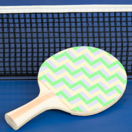 Pala De Ping Pong Patrón de rectángulos Pastel Líneas de puntos blan