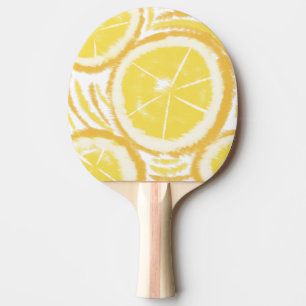 Pala De Ping Pong Patrón de remolino de lima limón