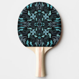 Pala De Ping Pong Patrón de remolino repetido acuático sombreado abs